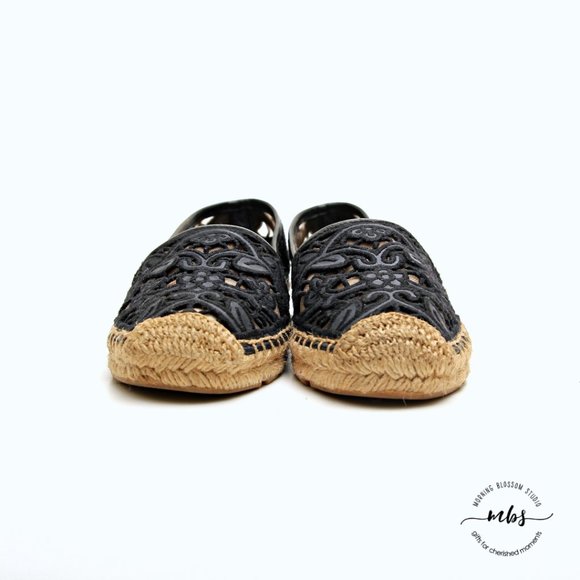 Tory Burch Lucia Lace Espadrille Flats - Picture 4 of 14